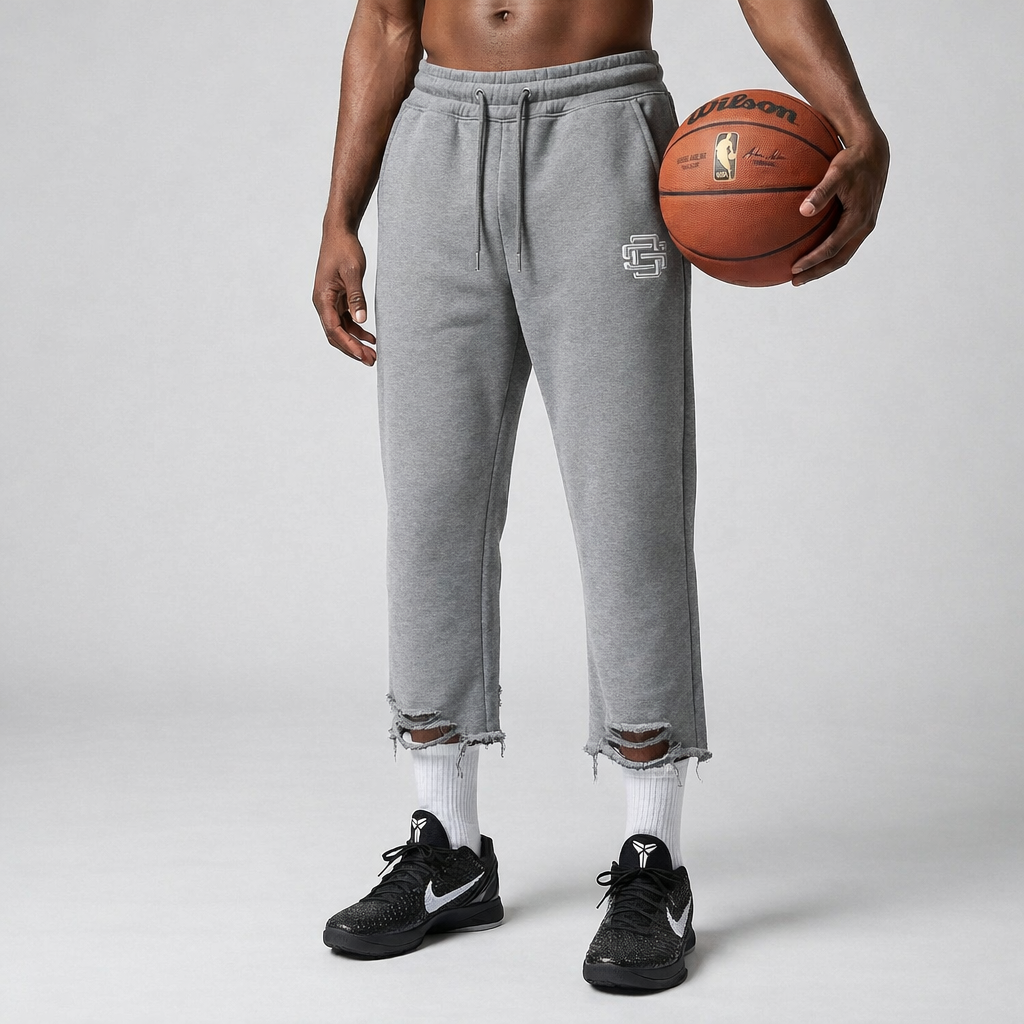 DS Cropped Sweat pants Grey